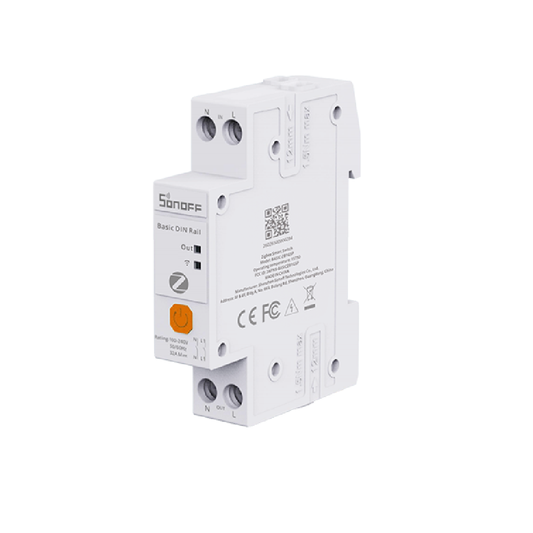Interruptor Inteligente Zigbee Sonoff BASIC-ZB1GSP 32A Riel DIN Medición de Energía