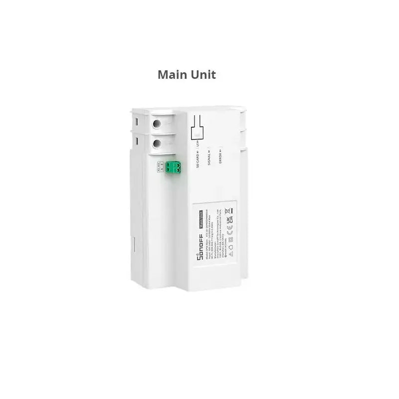 Medidor de Energía Apilable Inteligente 20A con Protección de Sobre Voltaje Sonoff SPM-Main