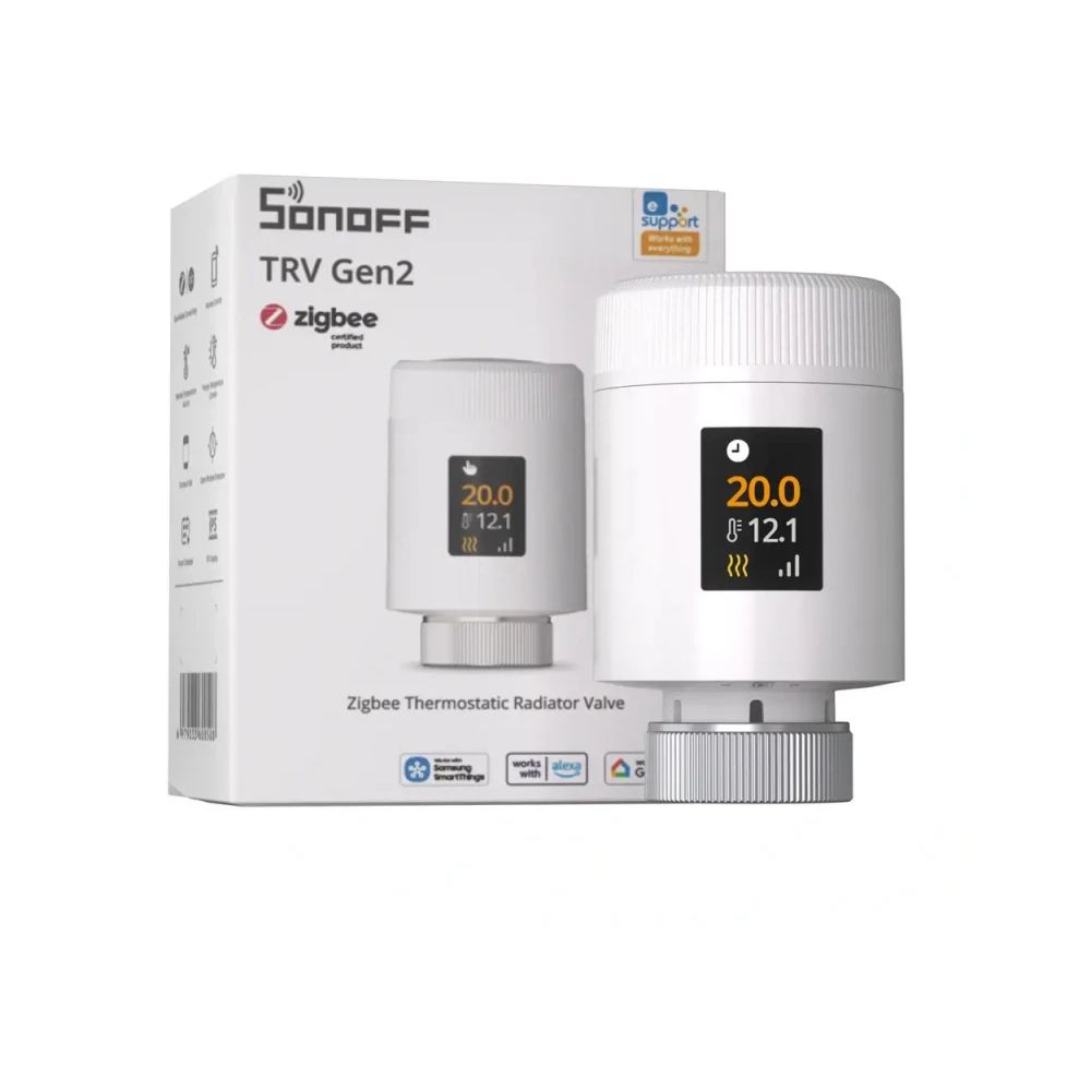 Válvula Termostática Inteligente para Radiador Zigbee – SONOFF TRV-ZBT