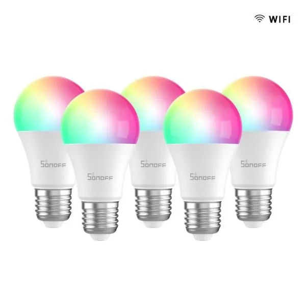 Pack de 5 Ampolletas Wifi LED RGB – Sonoff
