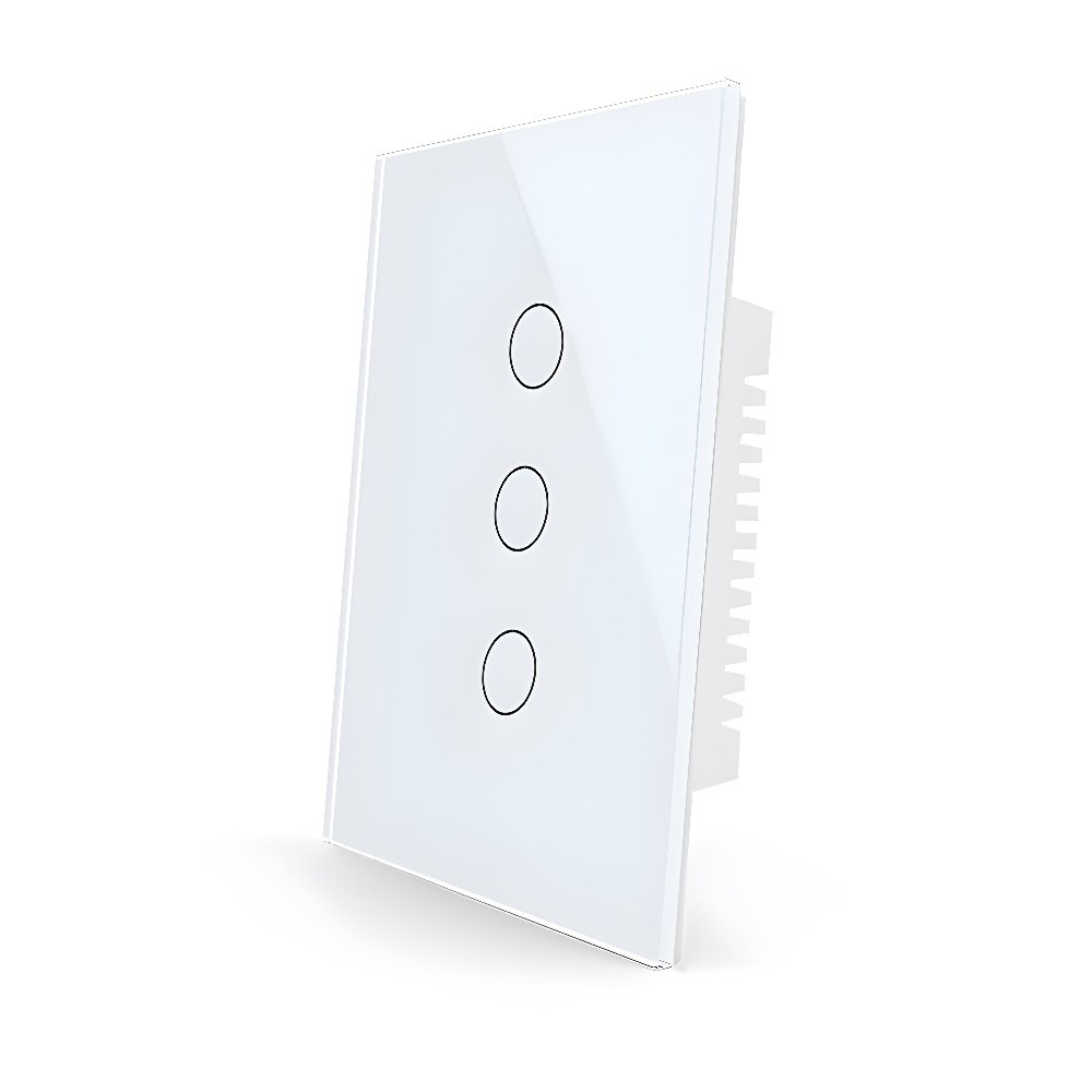 Interruptor Wifi de pared sin Neutro de 3 Canales  - Sonoff Compatible