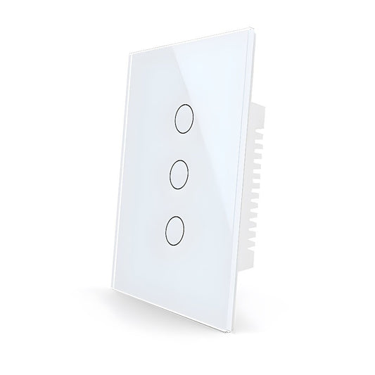 Interruptor Wifi de pared sin Neutro de 3 Canales  - Sonoff Compatible