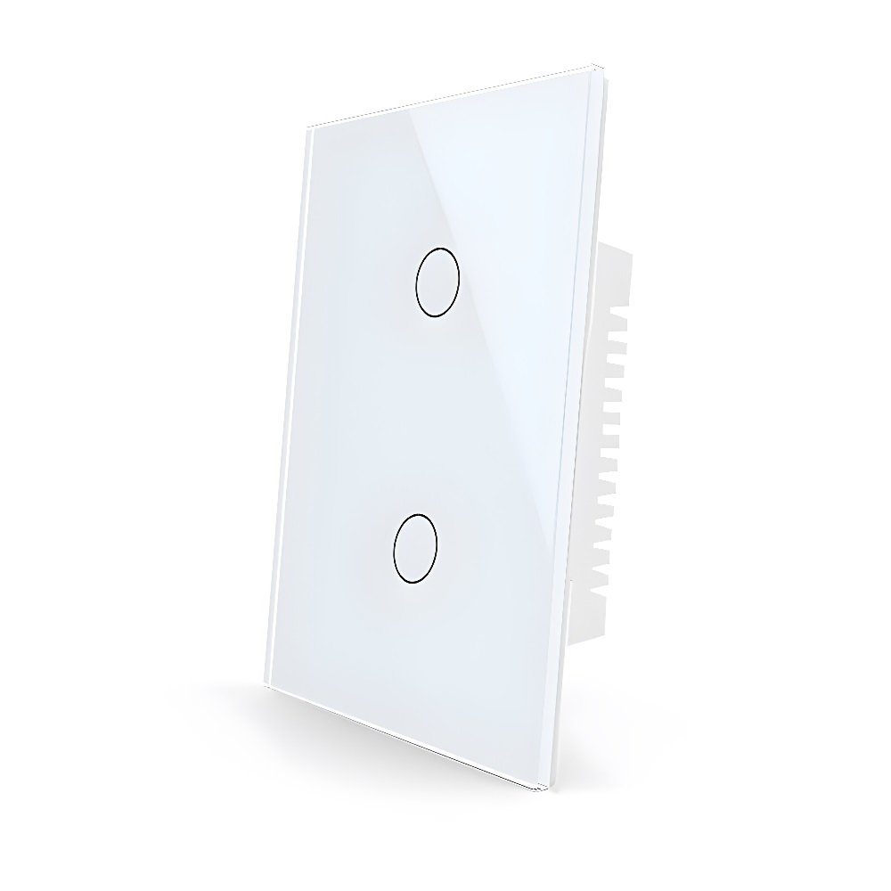 Interruptor Wifi de pared sin Neutro de 2 Canales - Sonoff Compatible