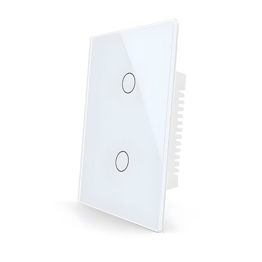 Interruptor Wifi de pared sin Neutro de 2 Canales - Sonoff Compatible