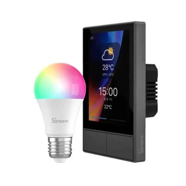 Kit Sonoff NS Panel + Ampolleta WiFi LED RGB Sonoff B05