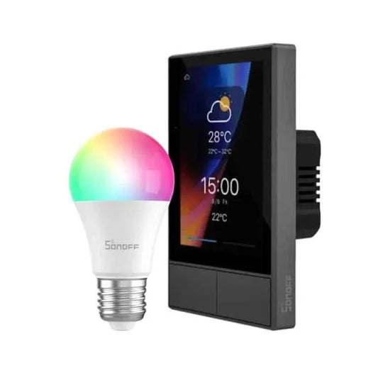 Kit Sonoff NS Panel + Ampolleta WiFi LED RGB Sonoff B05