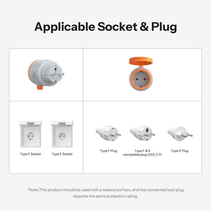 Enchufe WiFi Sonoff S61s 16A para Exteriores con Monitoreo de Energía (Compatible con Matter)