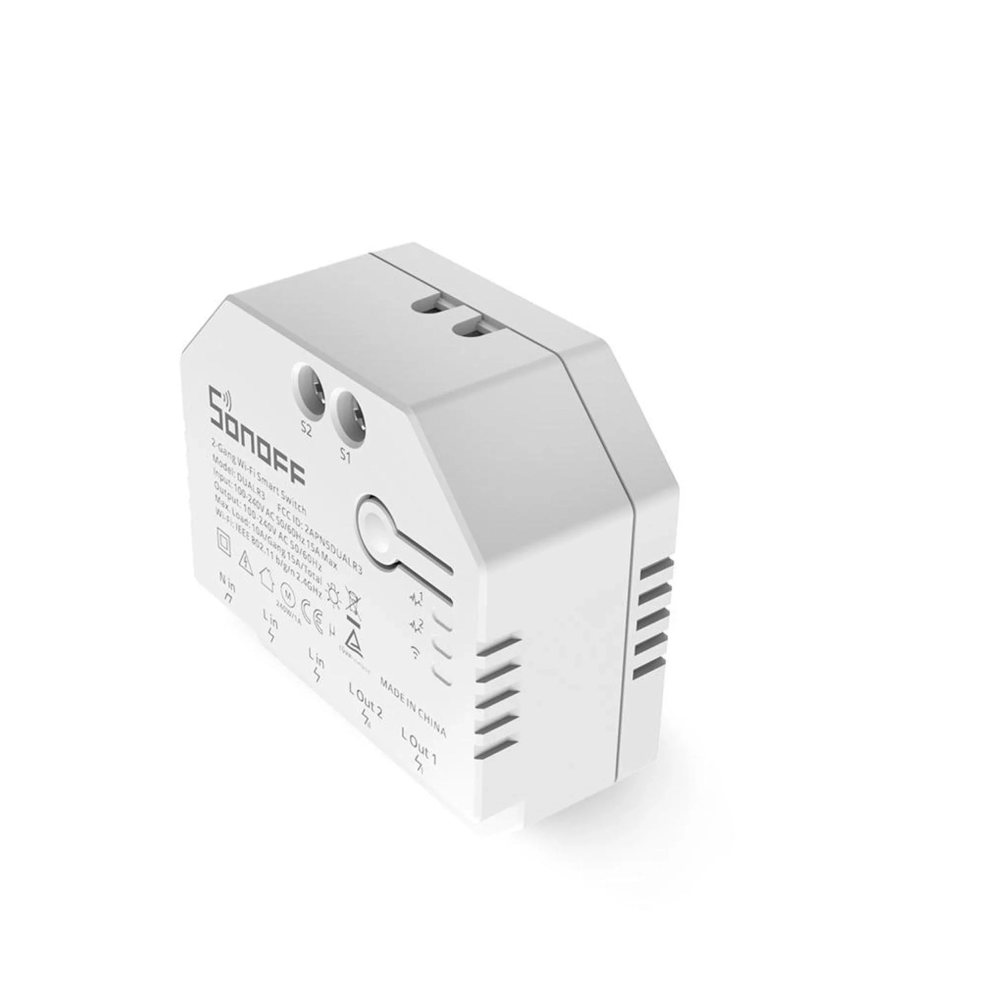 Interruptor WiFi Sonoff DUALR3 Control de Portón y Medición de Energía