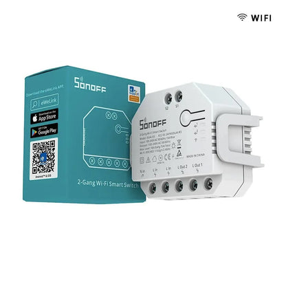 Interruptor WiFi Sonoff DUALR3 Control de Portón y Medición de Energía