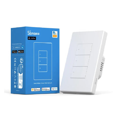 Interruptor WiFi de Pared Sonoff SwitchMan M5 Blanco 3 Canales Matter