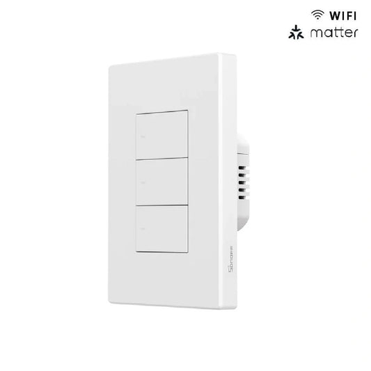 Interruptor WiFi de Pared Sonoff SwitchMan M5 Blanco 3 Canales Matter