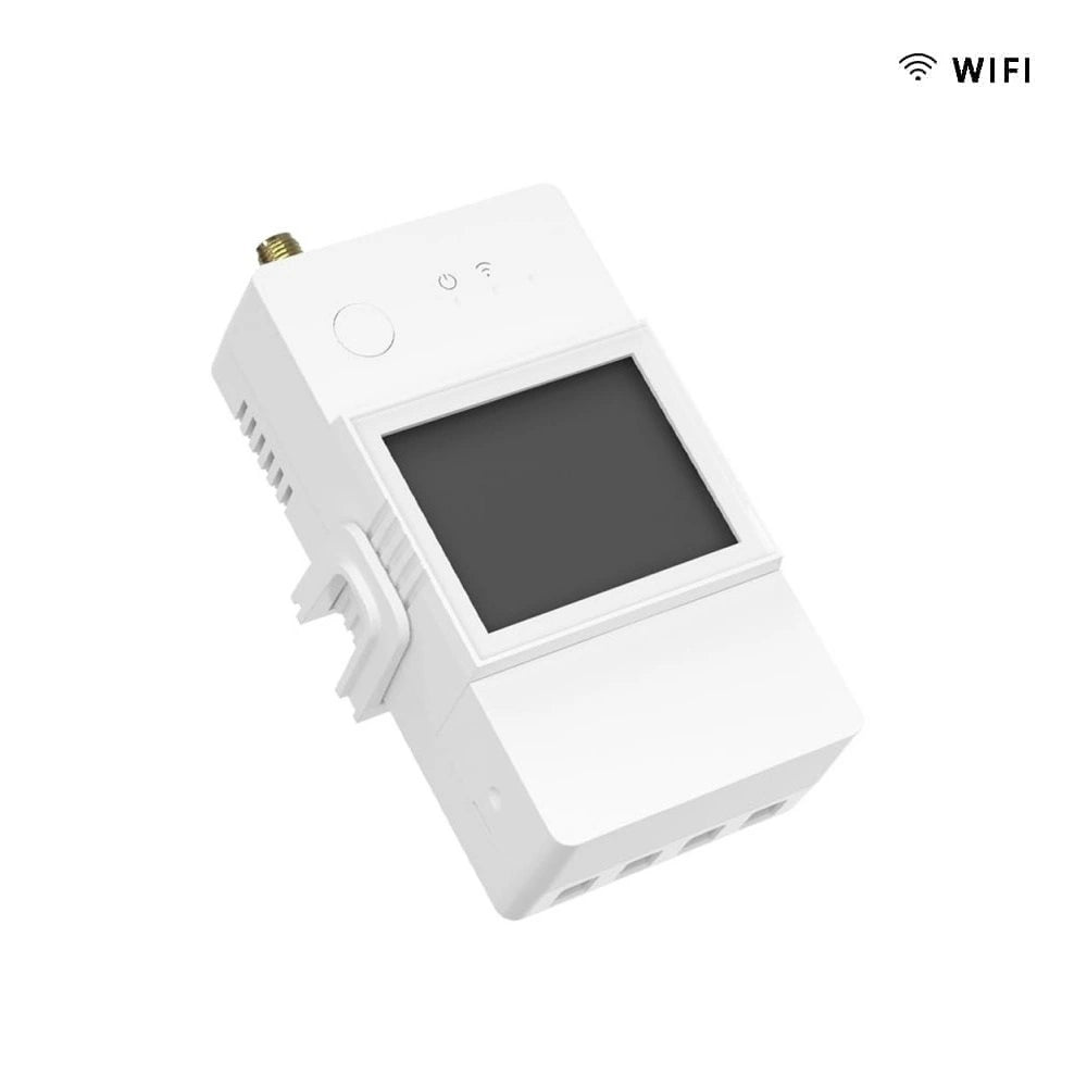 Interruptor Wifi Medidor de Energia Sonoff POW Ring 100A