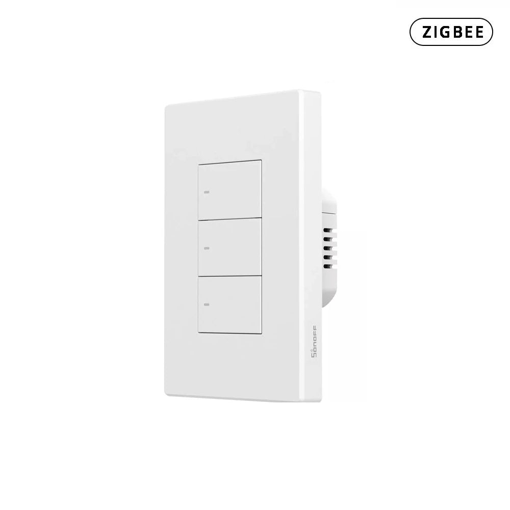 Interruptor Zigbee Sin Neutro Sonoff SwitchMan ZBM5 3 Canales