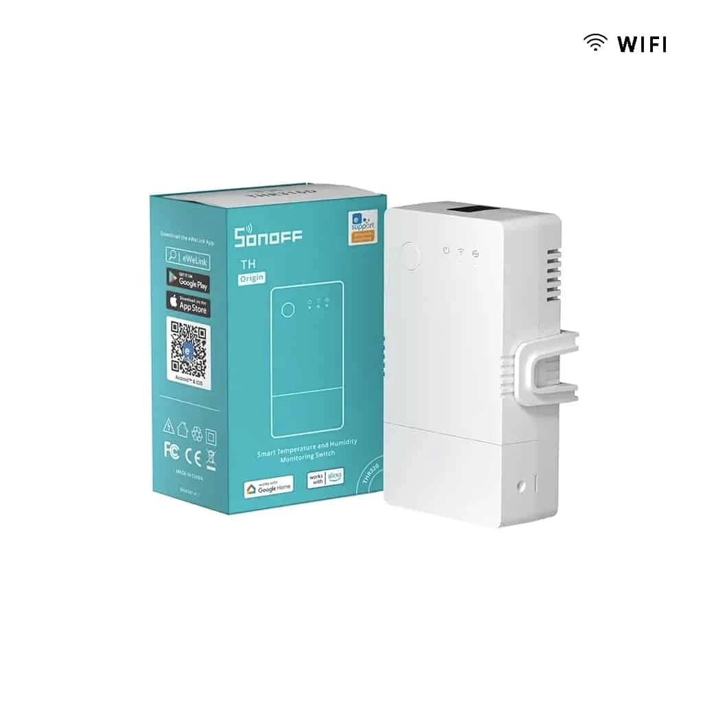 Interruptor wifi Sonoff TH Origin 16A – Monitoreo de temperatura y humedad