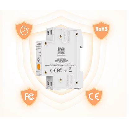Interruptor Inteligente Zigbee Sonoff BASIC-ZB1GSP 32A Riel DIN Medición de Energía