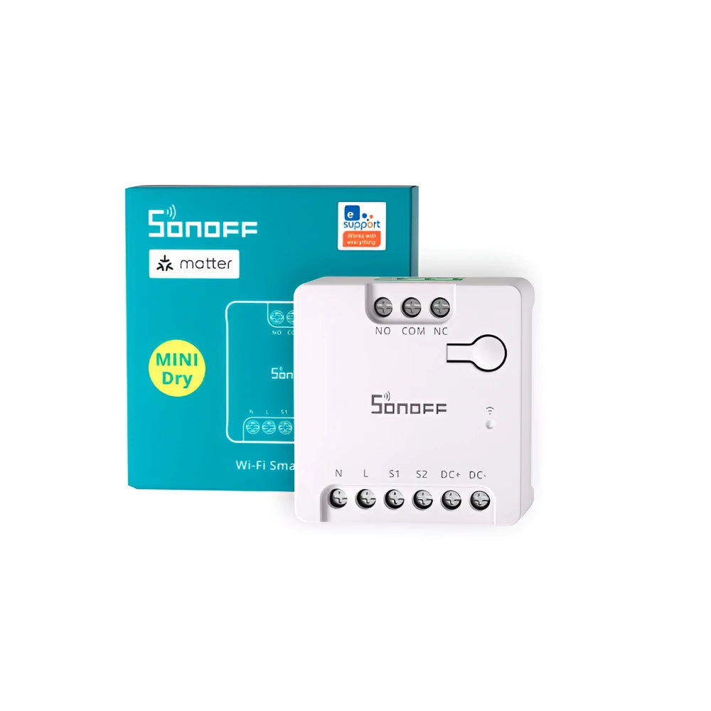 Interruptor WiFi Contacto Seco Sonoff Mini-D (Compatible con Matter)