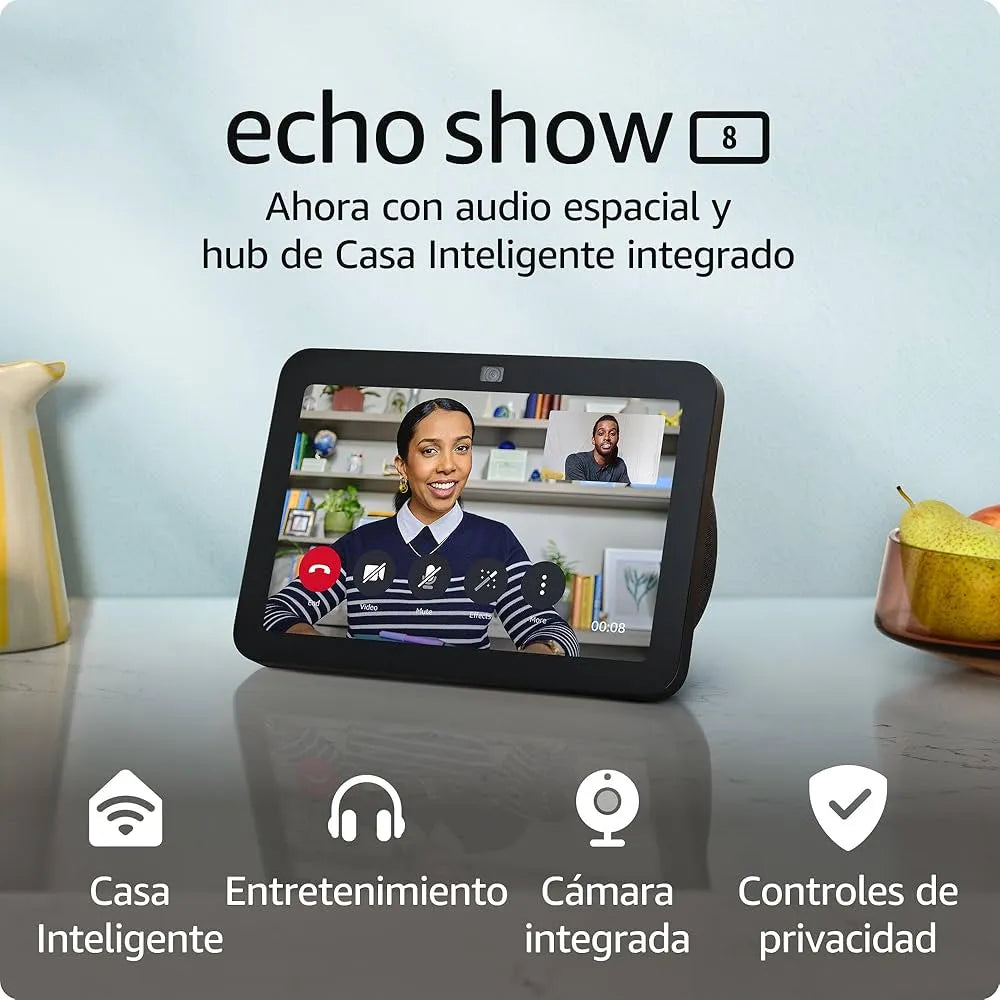 Amazon Echo Show 8 3ra Gen - Pantalla Inteligente con Alexa
