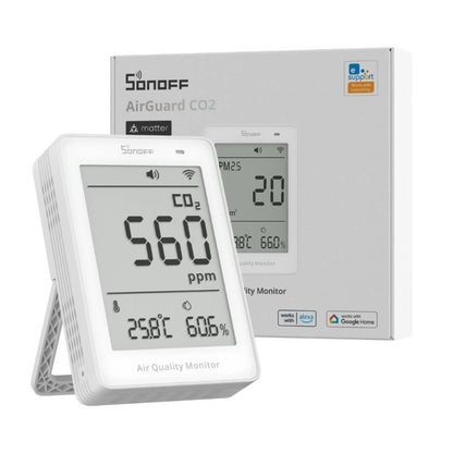 Monitor de Calidad del Aire CO2 WiFi Matter - Sonoff AirGuard SAWF-08P