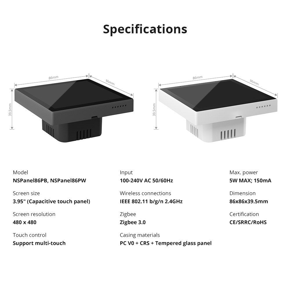 Panel de control WiFi para el hogar - Sonoff NSPanel Pro