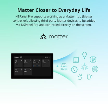 Panel de Control WiFi Zigbee y Matter - Sonoff NSPanel Pro 120 Type