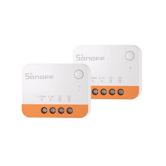 Pack de 2 Interruptores Zigbee Sin Neutro Sonoff Mini Extreme ZBMINIL2-2