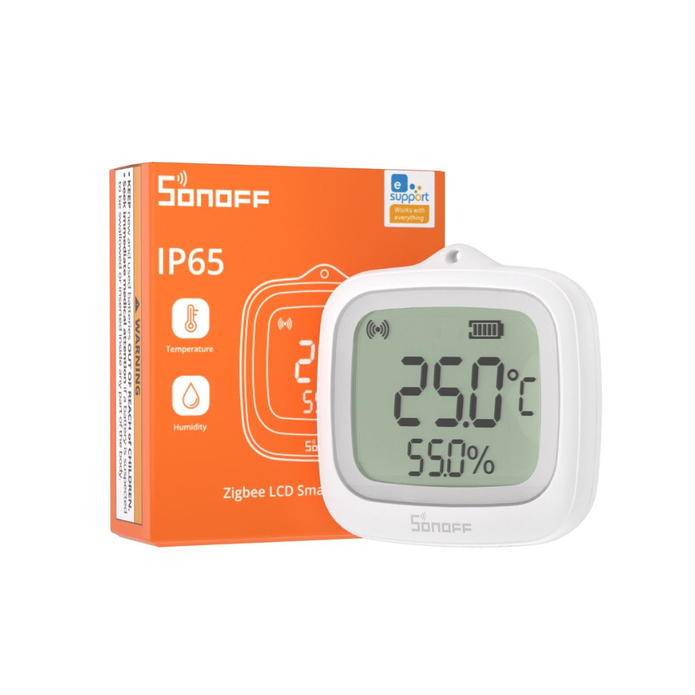 Sensor de Temperatura y Humedad Zigbee IP65 con LCD - Sonoff SNZB-02WD