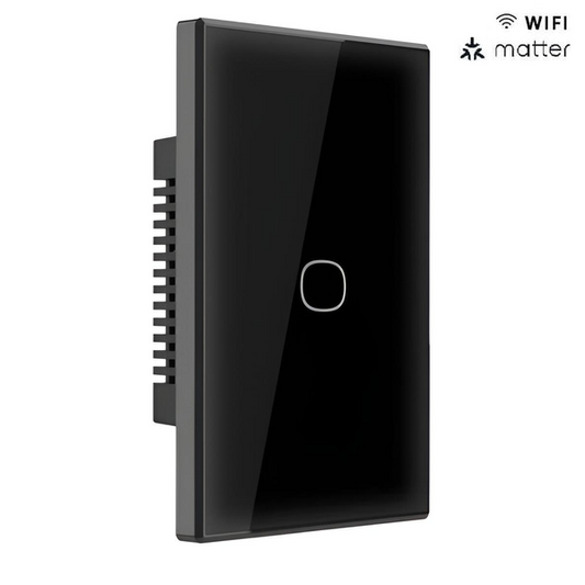 Interruptor WiFi de Pared Sonoff TX Gen2 de 1 Canal con Matter Color Negro