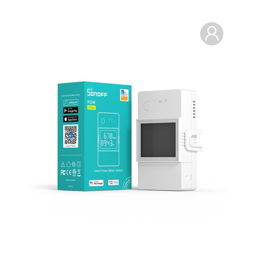 Interruptor Wifi Medidor de Energía Sonoff POW Elite 16A